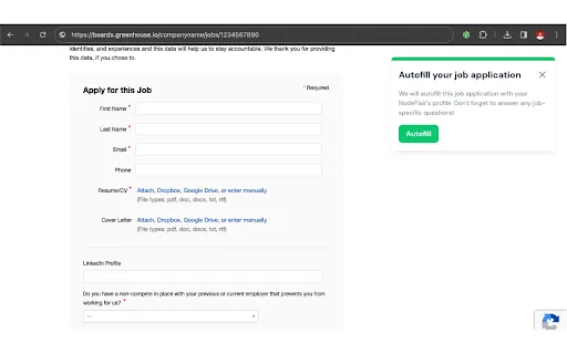 NodeFlair - One-Click Job Apply