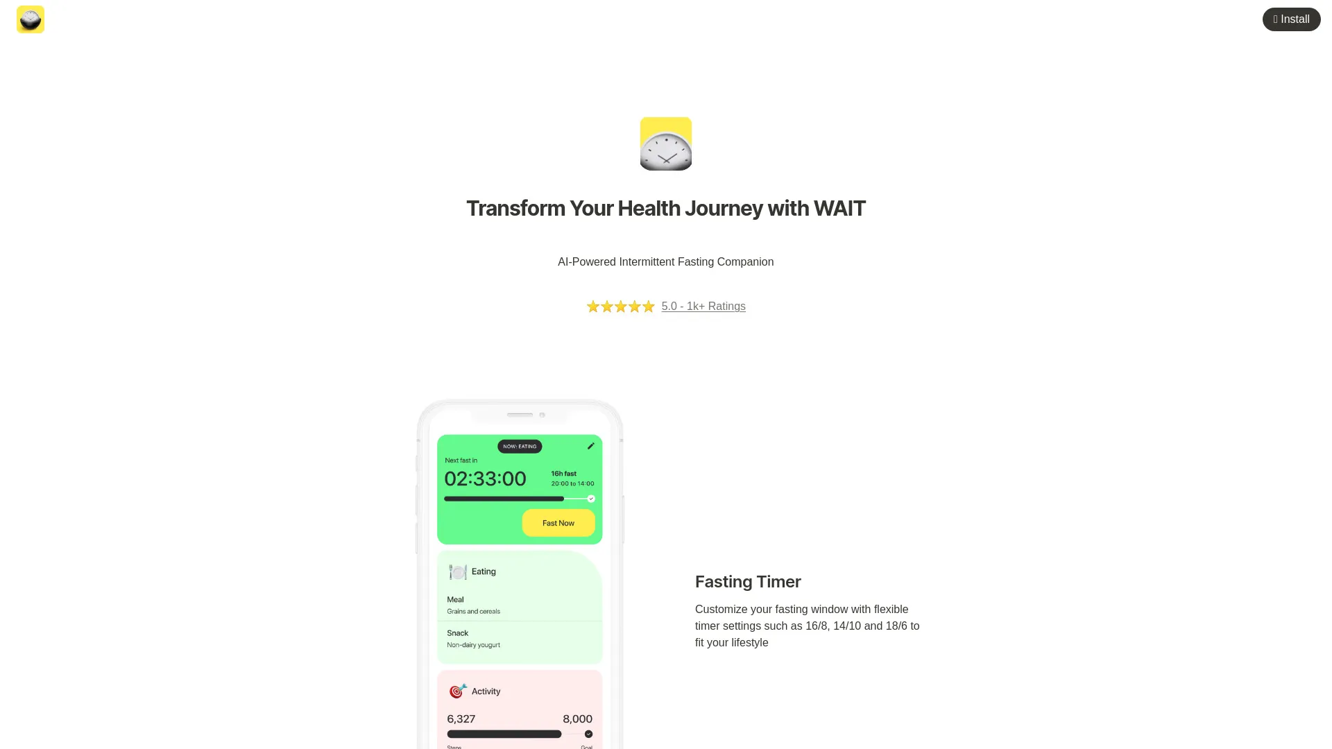WAIT - AI-Powered Intermittent Fasting