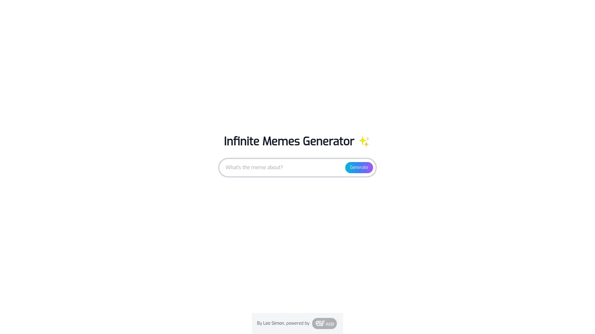 Infinite Meme Generator