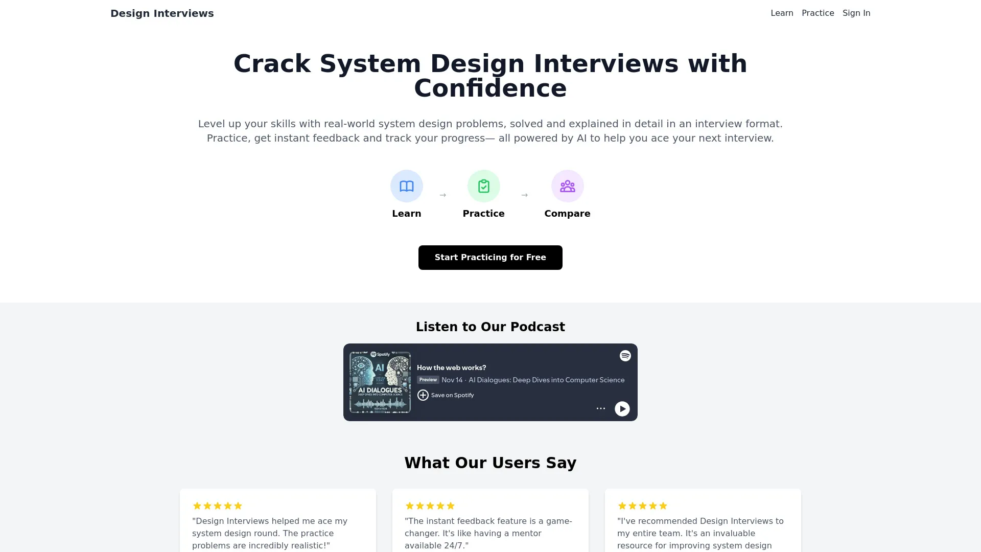Design Interview Sessions