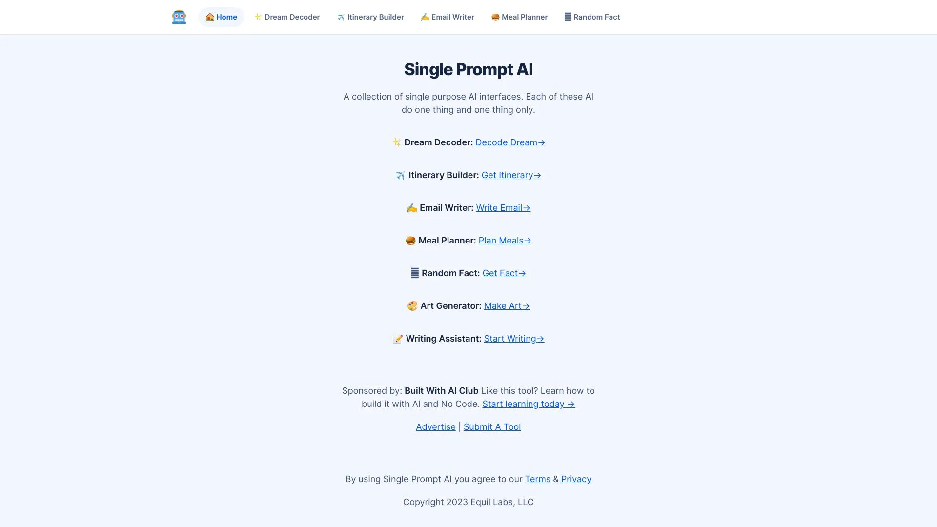 Single Prompt AI