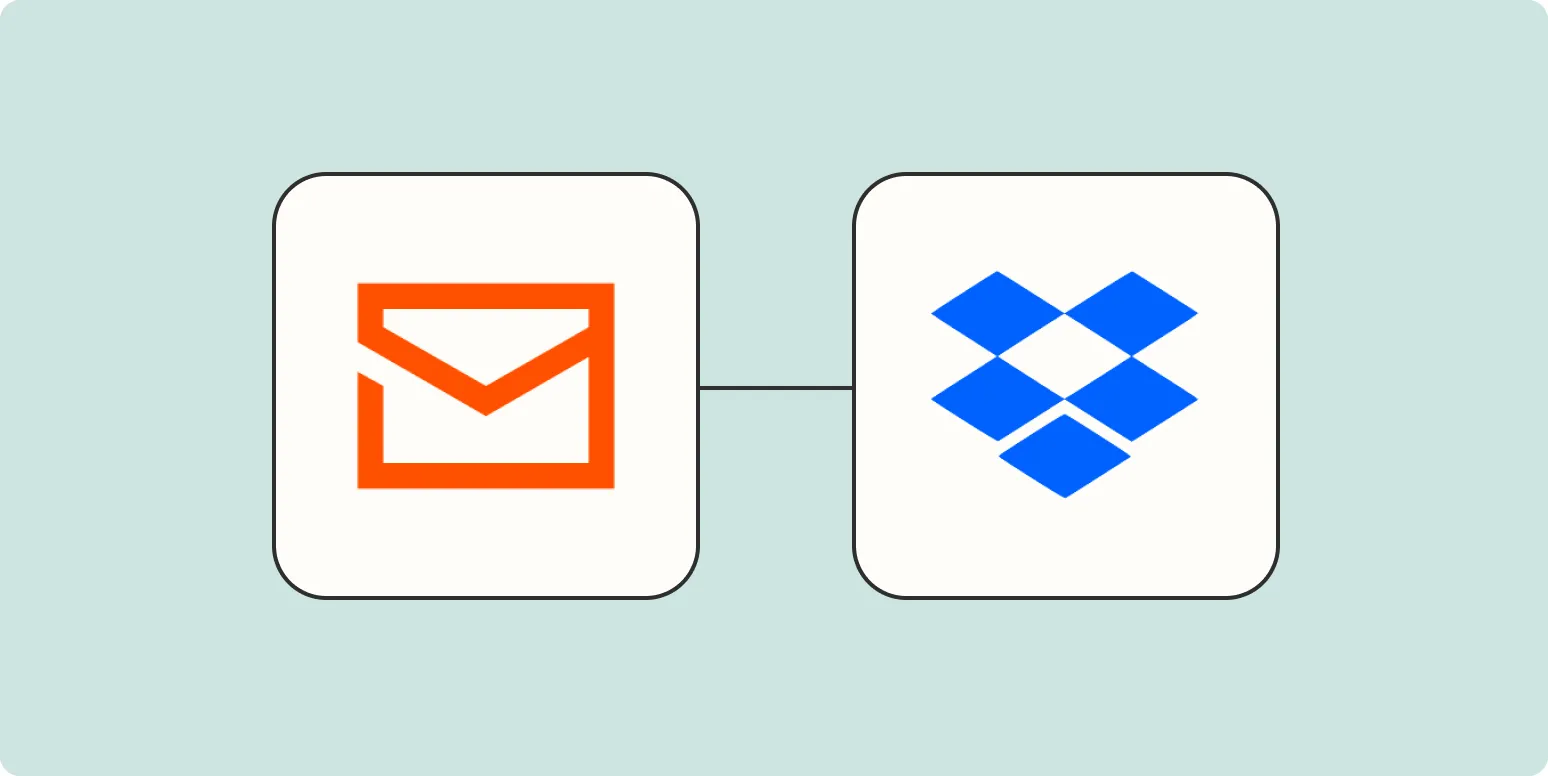 How to automatically save email attachments in Dropbox