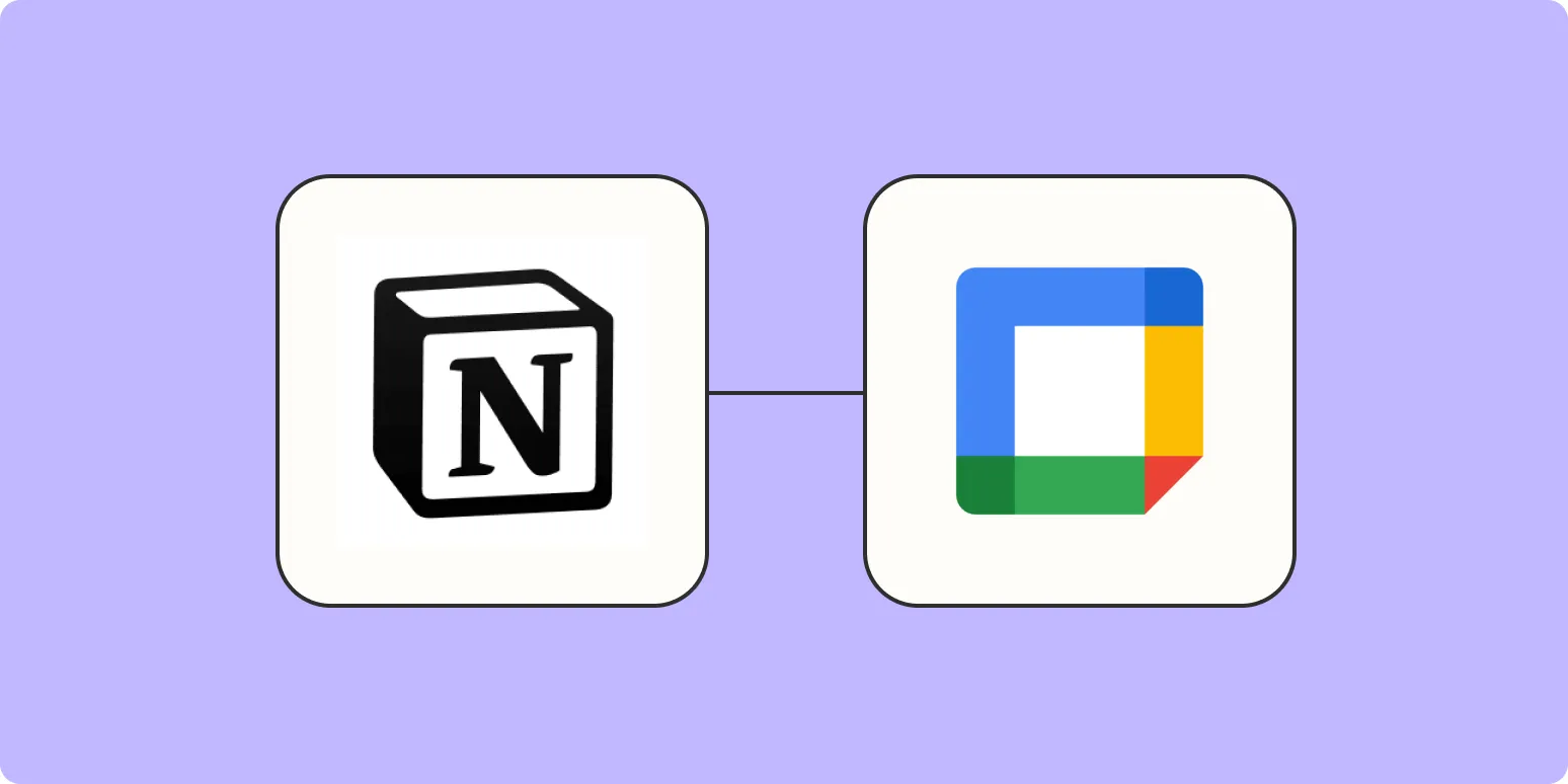 How to integrate Google Calendar with Notion