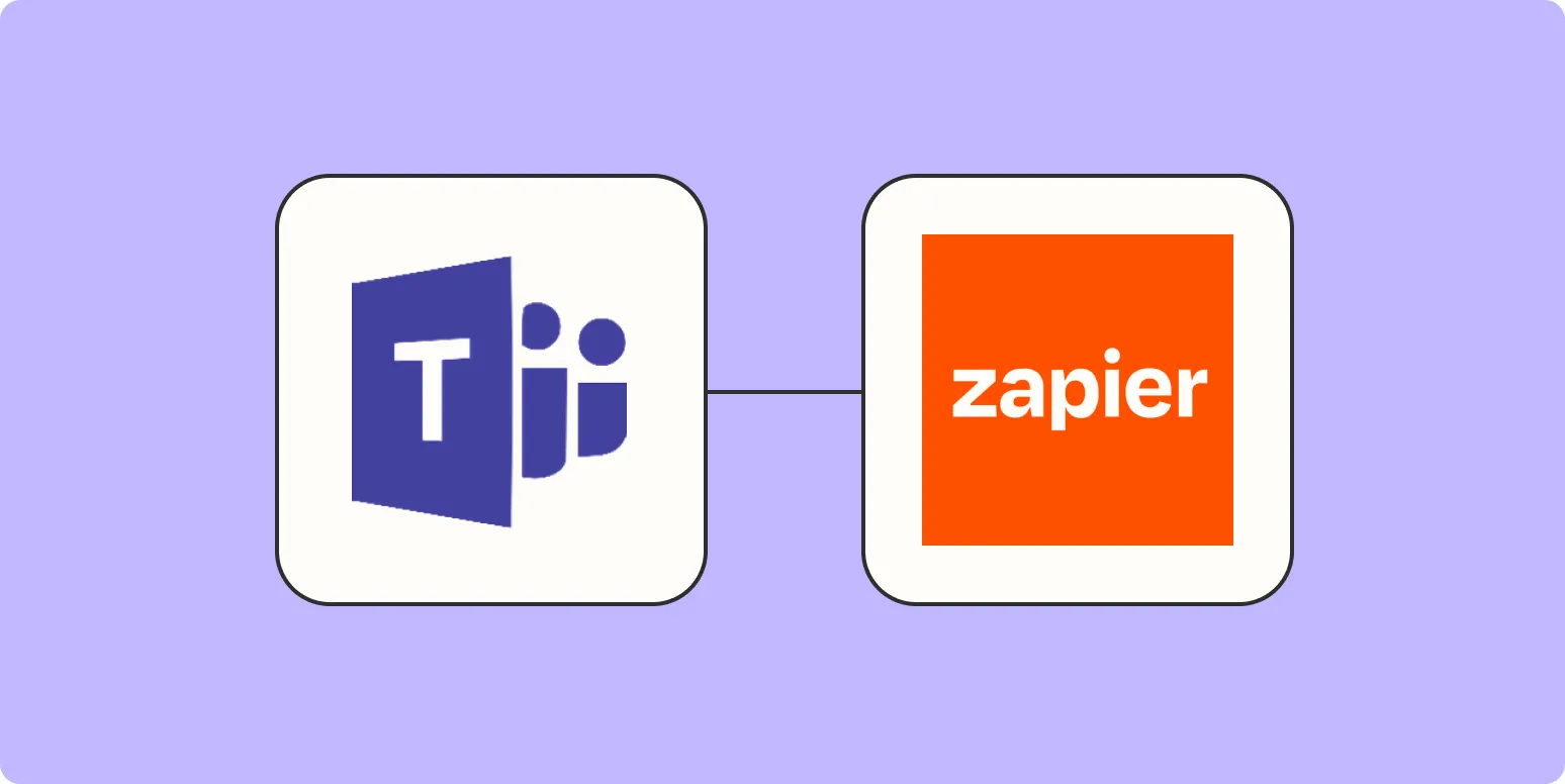 How to use Zapier within Microsoft Teams