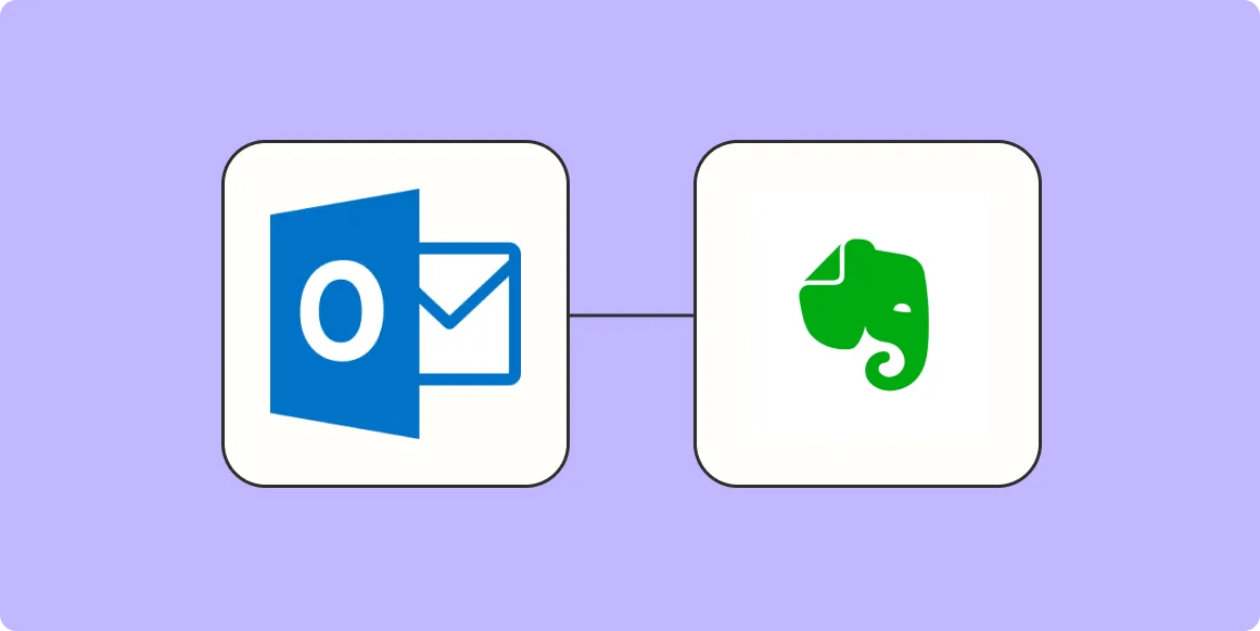 Create a new note in Evernote when an Outlook meeting is scheduled
