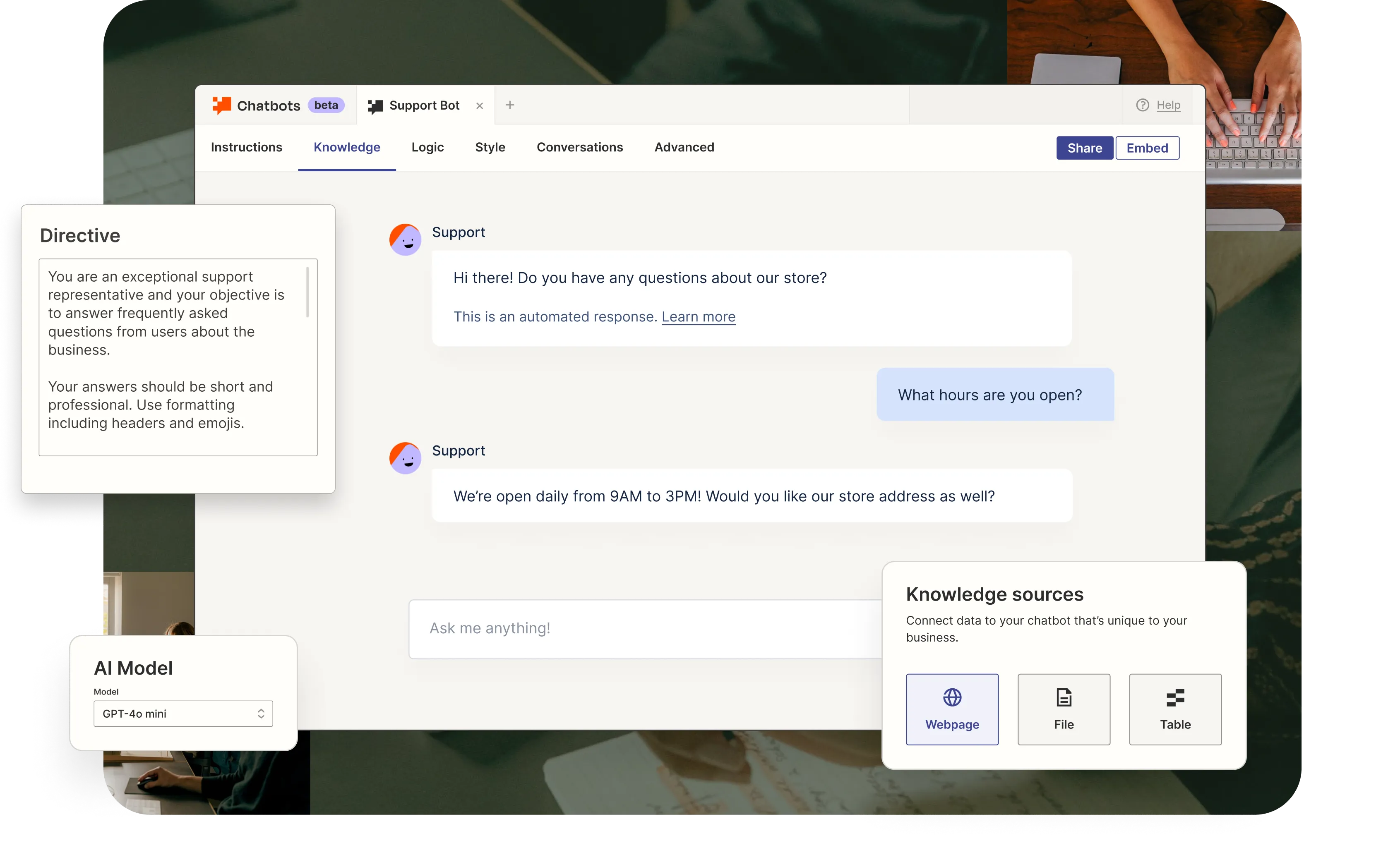 Chatbots just got smarter: GPT-4o mini, URL scraping, and more knowledge