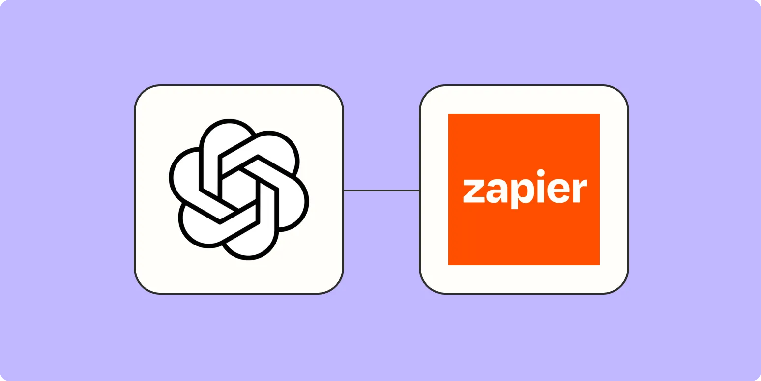 Zapier AI Actions + GPTs: Create custom versions of ChatGPT